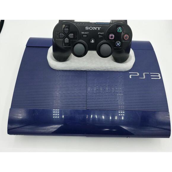 Azurite Blue Playstation 3 Super Slim 250 GB Console - Picture 1 of 3